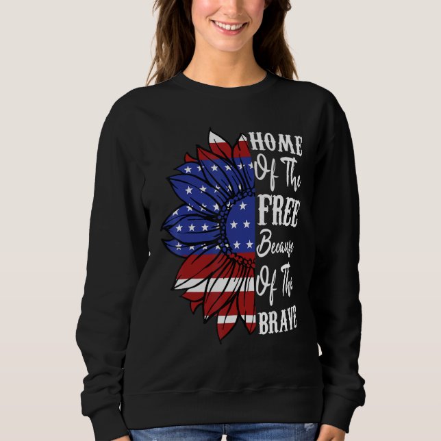 Sweatshirt 4 juillet Fleur De Soleil Maison De La Libre À Cau (Devant)