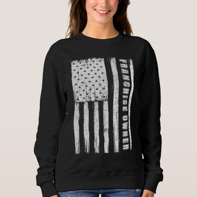 Sweatshirt 4 juillet pour la franchise de drapeau américain p (Devant)