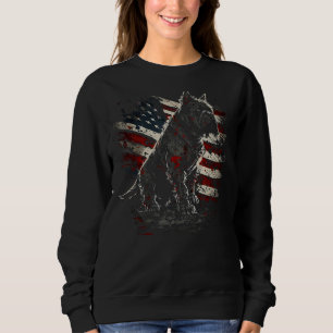 Sweatshirt 4 juillet Yorkshire Terrier Dog USA Drapeau Patrio