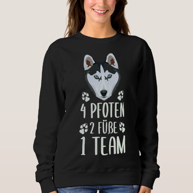 Sweatshirt 4 pattes 2 pieds 1 équipe Husky (Devant)