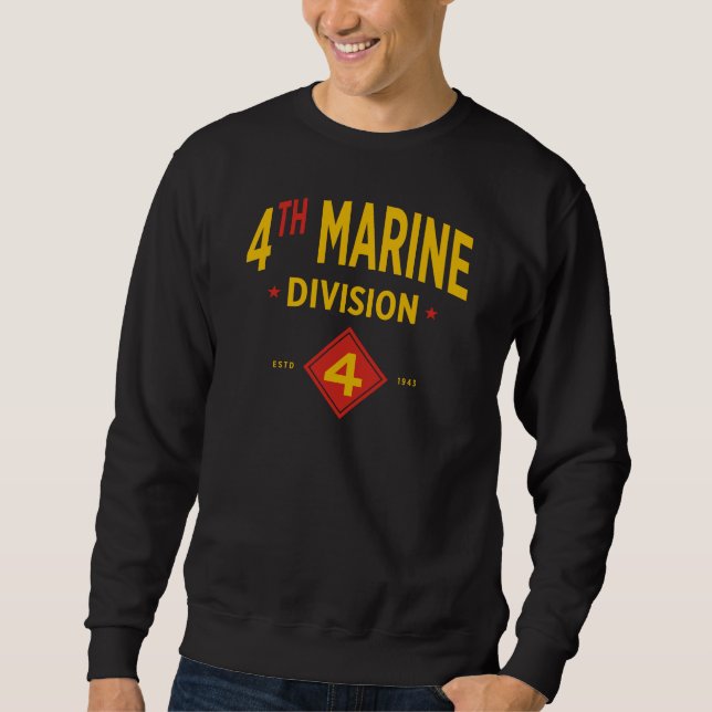 Sweatshirt 4e division maritime des États-Unis (Devant)