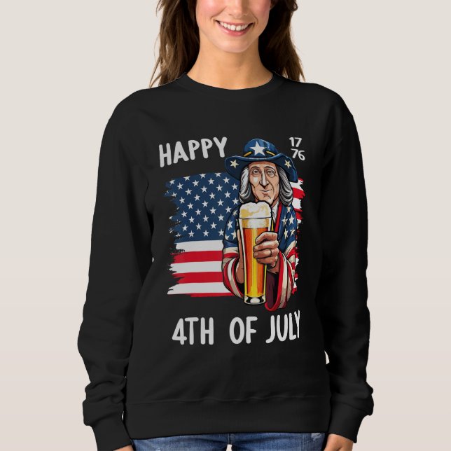Sweatshirt 4th July 1776 Patriotic Patriot USA Eagle Independ (Devant)