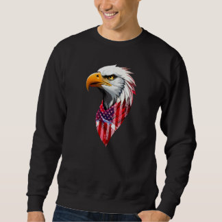 Sweatshirt 4th july American eagle flag Independence Day 1