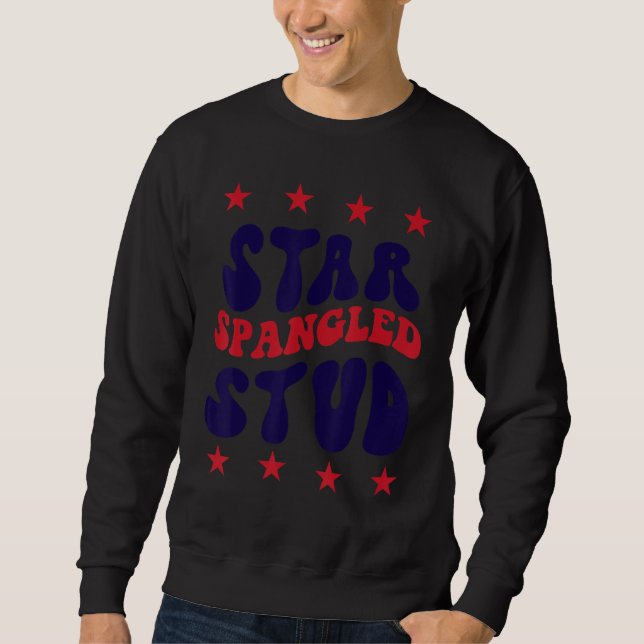 Sweatshirt 4th july apparel USA american flag 4th of july for (Devant)