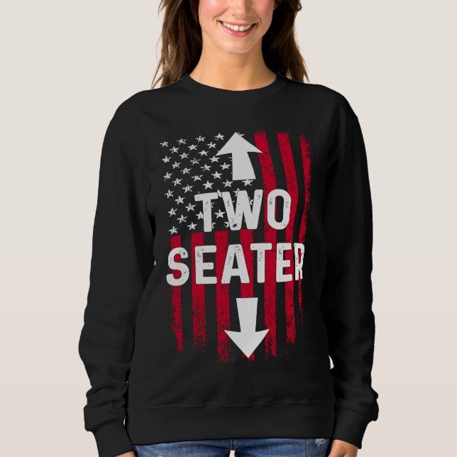 Sweatshirt 4th Of July Dirty  For Men Adult Humor Two Seater (Devant)