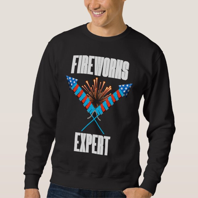 Sweatshirt 4th of July Fireworks Expert  Event Coordinators (Devant)