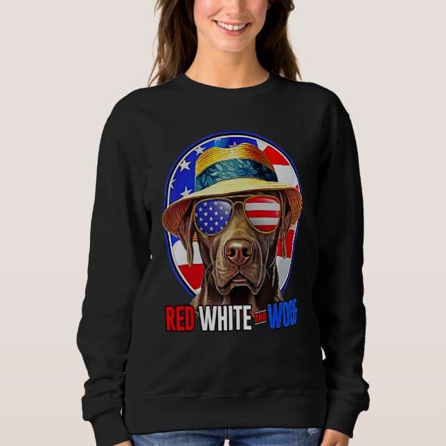 Sweatshirt 4th of July  for Men Dog 4th of July 4th (Devant)