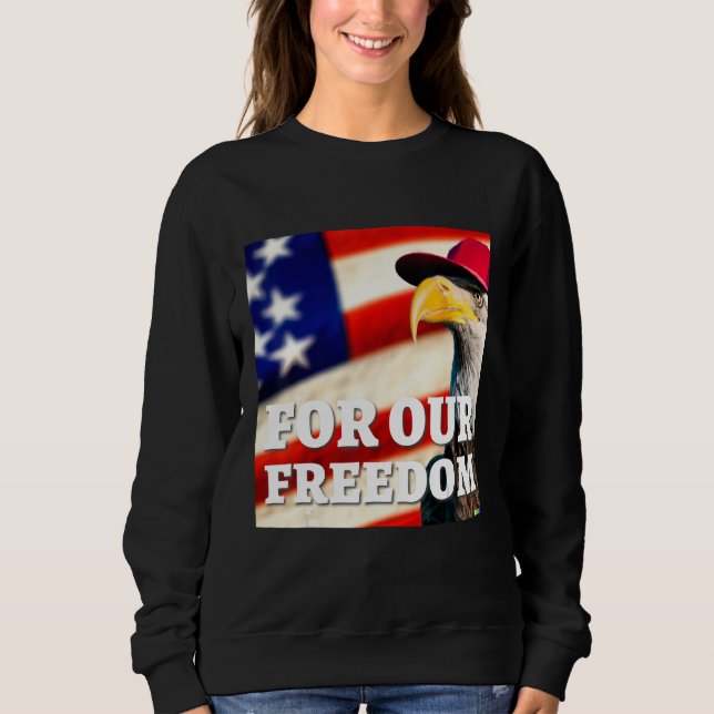 Sweatshirt 4th of July freedom symbol (Devant)