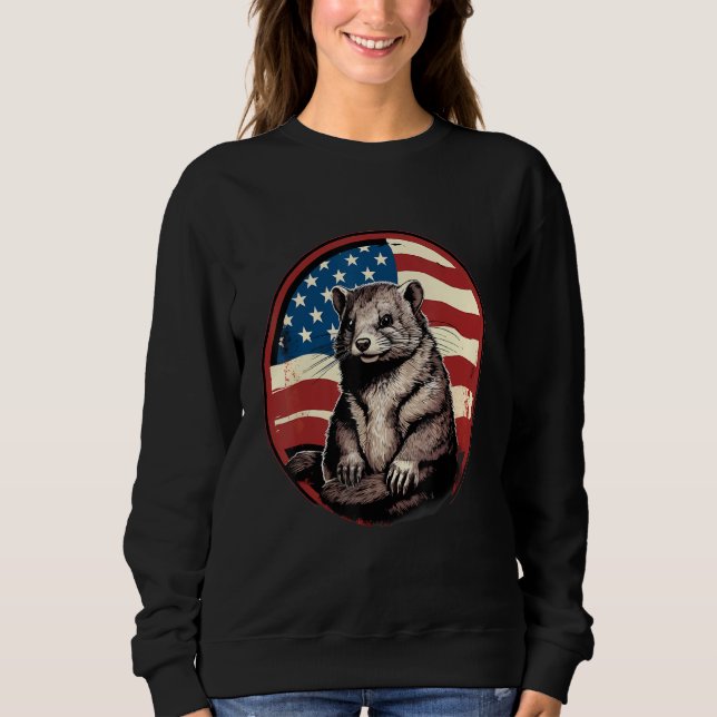 Sweatshirt 4th Of July US Flag Mongoose (Devant)
