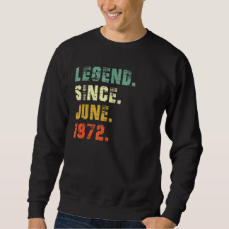 Sweatshirt 50 ans 50e anniversaire Légende depuis juin 1972