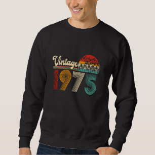 Sweatshirt 50 Ans Vintage Fabriqué En 1975 Rétro 50e Naissanc
