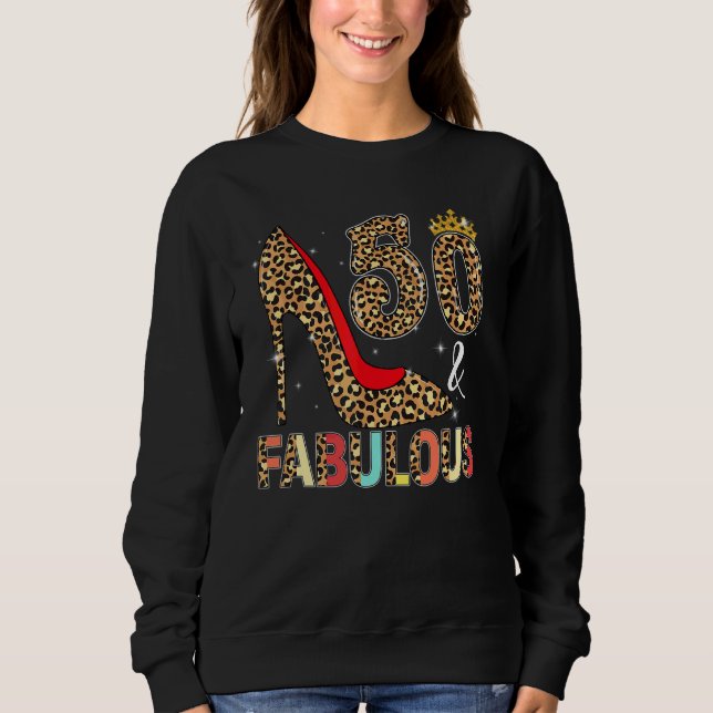 Sweatshirt 50e anniversaire Reine 50 & Fabuleux Né 1972 Boho  (Devant)