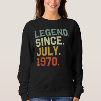 Sweatshirt 52 Ans Garçons Filles Awesome Depuis Juillet 1970