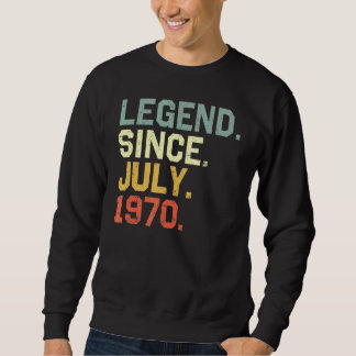 Sweatshirt 52 Ans Garçons Filles Awesome Depuis Juillet 1970