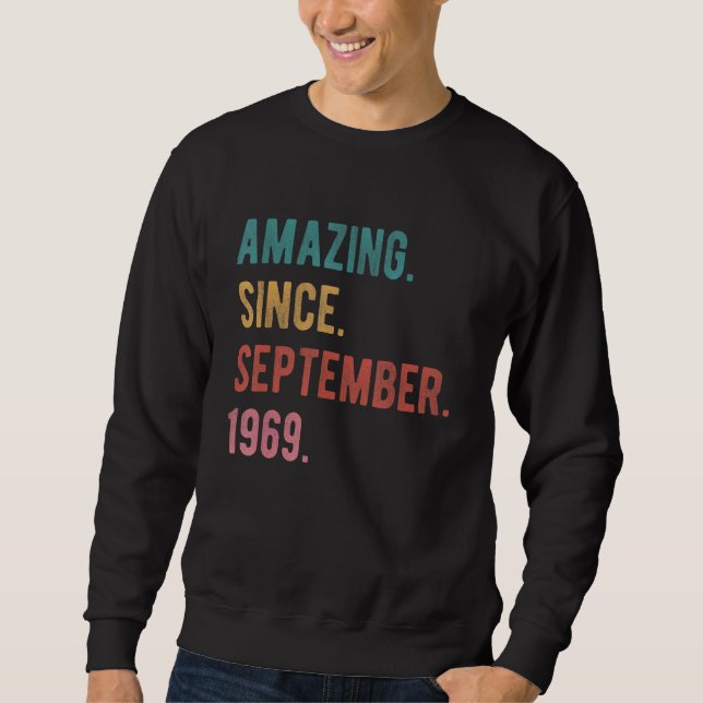 Sweatshirt 53 ans 53e anniversaire Extraordinaire depuis sept (Devant)