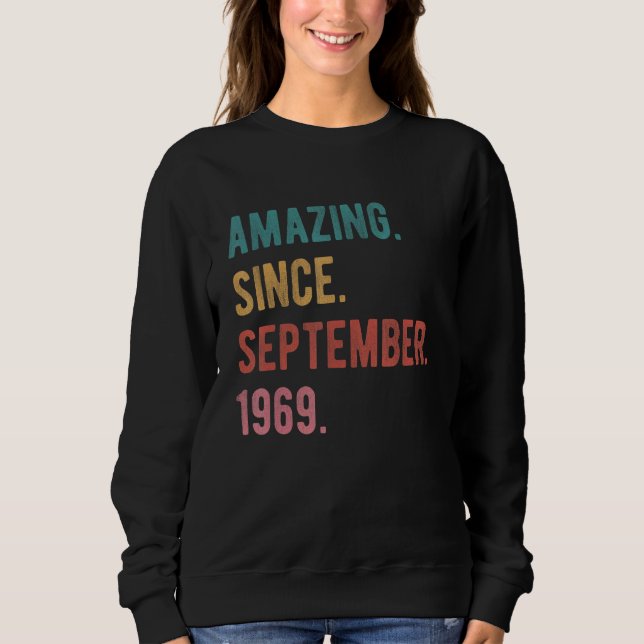 Sweatshirt 53 ans 53e anniversaire Extraordinaire depuis sept (Devant)