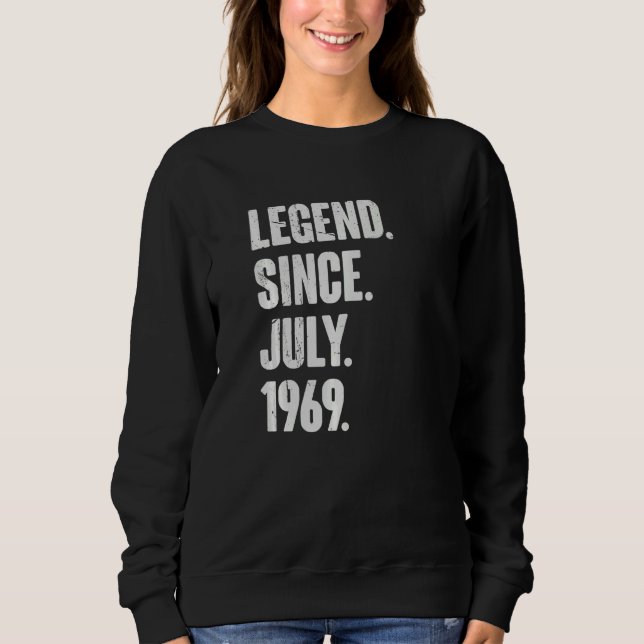 Sweatshirt 53 ans 53e anniversaire Légende depuis juillet 196 (Devant)