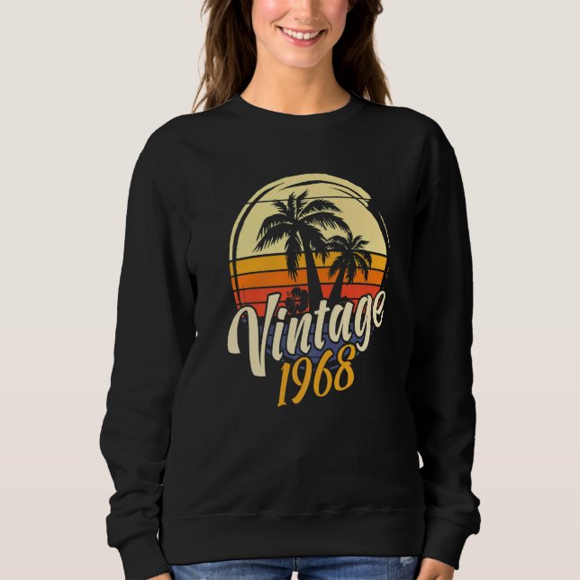Sweatshirt 54e anniversaire Vintage 1968 (Devant)