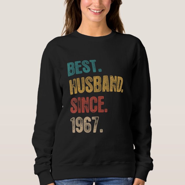 Sweatshirt 55 Anniversaire Mariage Pour Lui Meilleur Mari Dep (Devant)