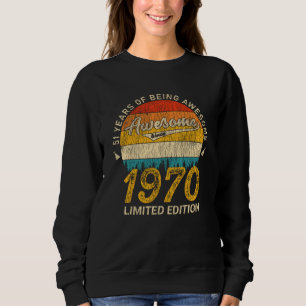 Sweatshirt 55 Ans 1970 Rétro Magnifique 55e anniversaire Cade