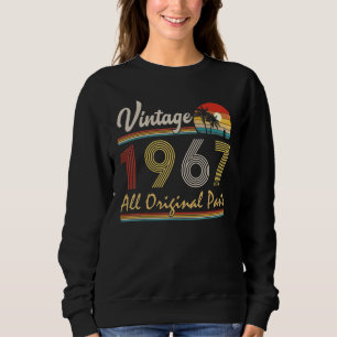 Sweatshirt 55ans Vieux Vintage 1967 Toutes les pièces origina