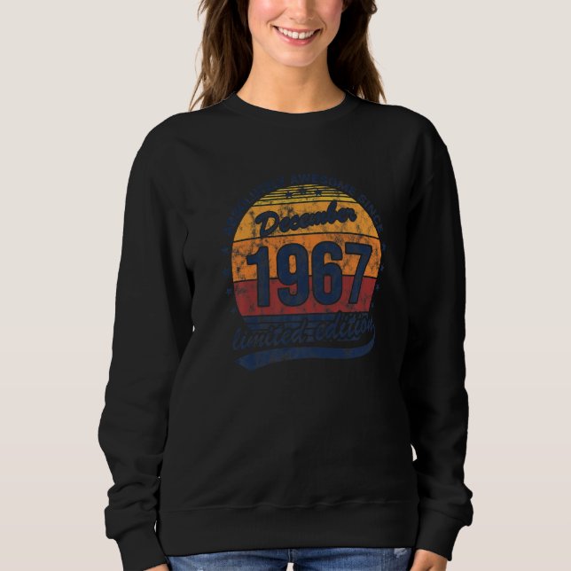 Sweatshirt 55e anniversaire Absolument stupéfiant Décembre Vi (Devant)
