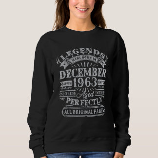 Sweatshirt 59 Years Old  Legends Born In December 1963 59th B