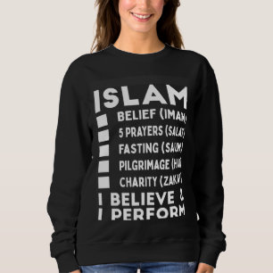 Sweatshirt 5 Cinq fondements ou piliers de l'islam islamique