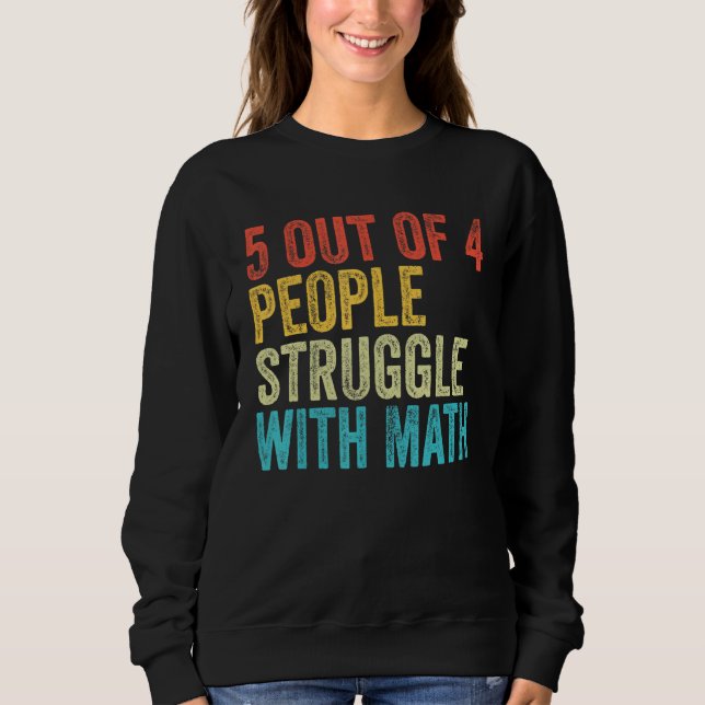 Sweatshirt 5 Des 4 Personnes Luttent Avec L'Enseignant De L'É (Devant)