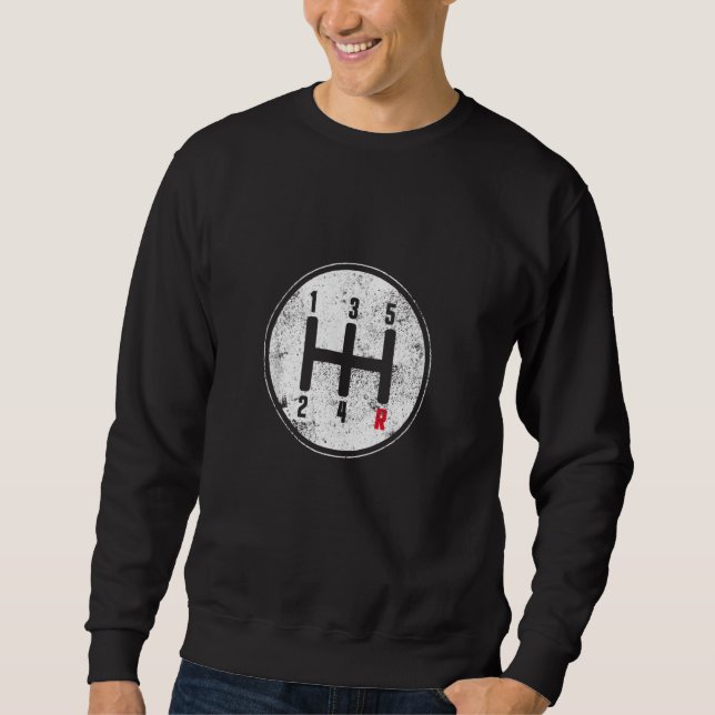 Sweatshirt 5 Vitesse Transmission manuelle Stick Driving Car  (Devant)