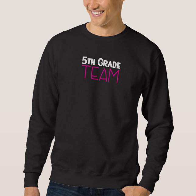 Sweatshirt 5e année de l'équipe école primaire 5e année de l' (Devant)