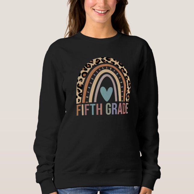 Sweatshirt 5e année Escadron Leopard Arc-en-ciel 5e année (Devant)