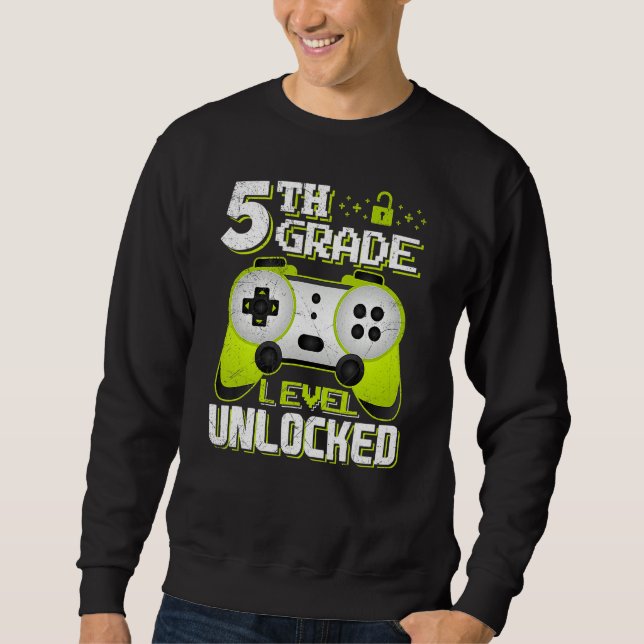 Sweatshirt 5th Grade Level Unlocked Fifth Grade Back To Schoo (Devant)