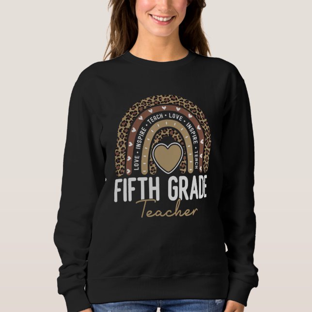 Sweatshirt 5th Grade Teacher Team Fifth Grade Vibes Back To S (Devant)