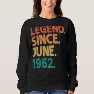 Sweatshirt 60 ans de légende depuis juin 1962 60e anniversair