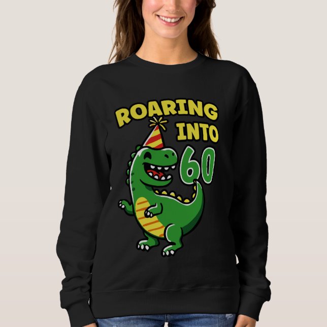Sweatshirt 60 Dino 60e anniversaire fête 60 ans (Devant)