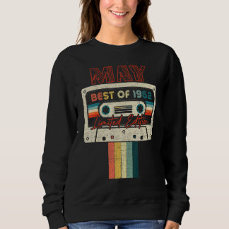 Sweatshirt 60e Anniversaire Mai Meilleur De 1962 Bande De Cas