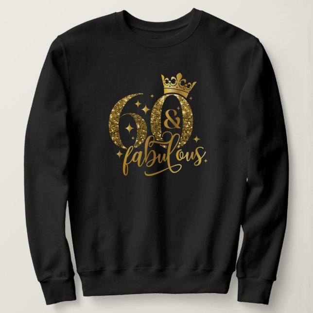 Sweatshirt 60e anniversaire -T-shirt féminin (Design devant)