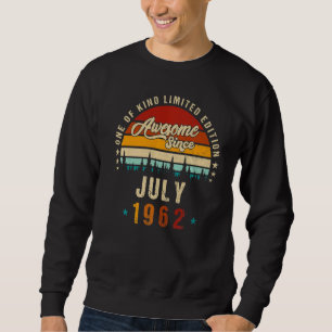 Sweatshirt 60ème anniversaire vintage stupéfiant depuis Juill
