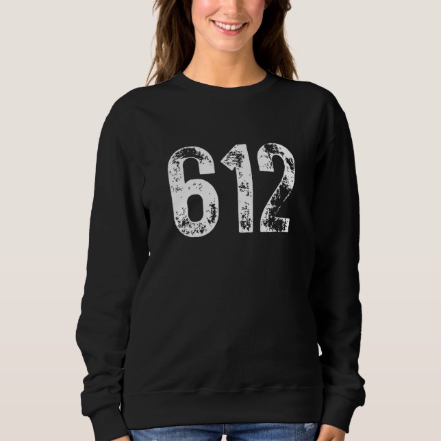 Sweatshirt 612 Area Code Minneapolis MN Mobile Telephone Area (Devant)