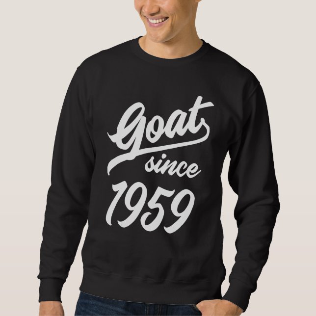 Sweatshirt 63e anniversaire 63 ans chèvre depuis 1959 (Devant)