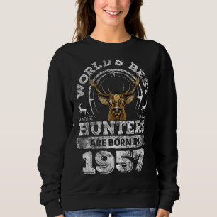 Sweatshirt 65 Ans Chasseur De Cerfs Né En 1957 65e Anniversai