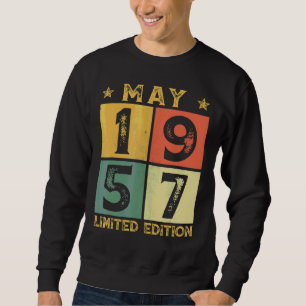 Sweatshirt 65e anniversaire Décorations mai 1957 65 ans