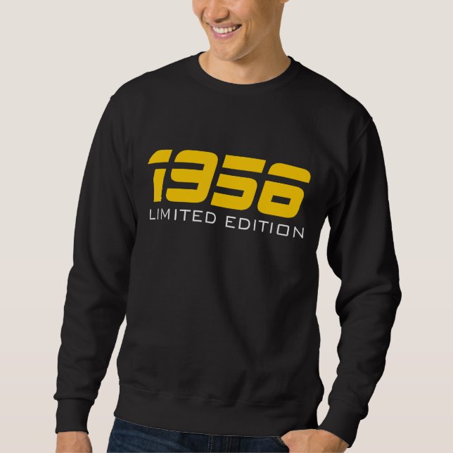 Sweatshirt 66e anniversaire Dames Mens 66 ans 1956 14 (Devant)