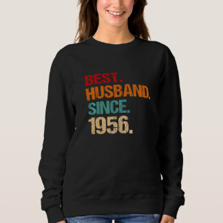 Sweatshirt 66th Wedding Anniversary Best Husband Since 1956 F