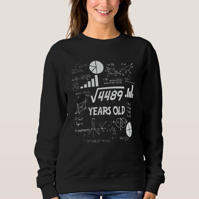 Sweatshirt 67 Ans Enseignant en mathématiques Anniversaires 6 (Devant)