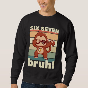 Sweatshirt 67 Meme Drôle Six Sept Bruh Enfants Garçons Filles