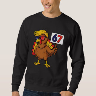 Sweatshirt 67 Meme Thanksgiving Turkey Day Six Seven Funny Tr