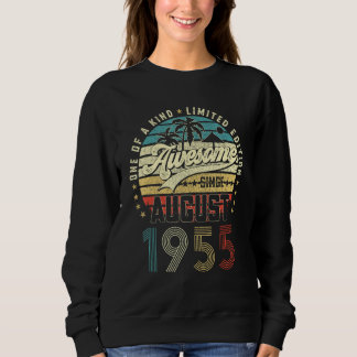 Sweatshirt 68e anniversaire stupéfiant depuis août 1955 68 an