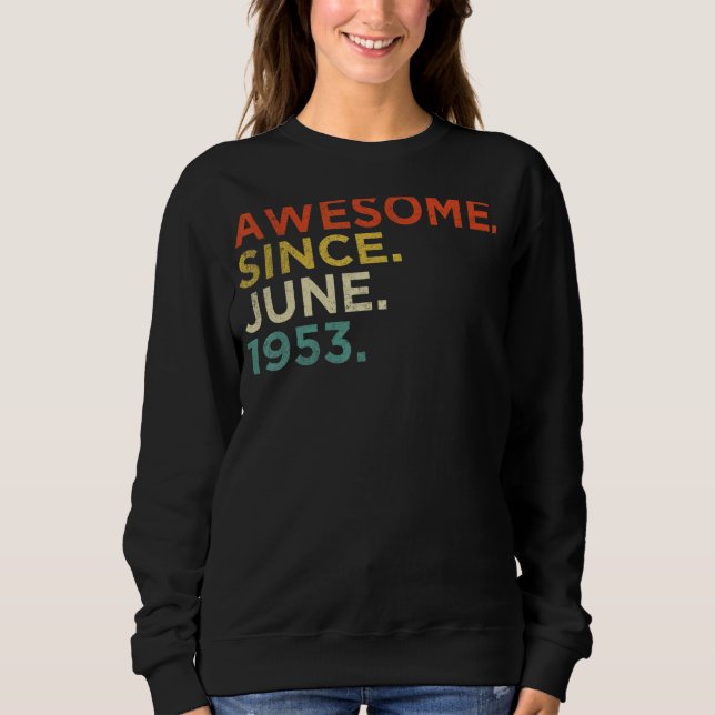 Sweatshirt 69 Ans Juin 1953 (Devant)
